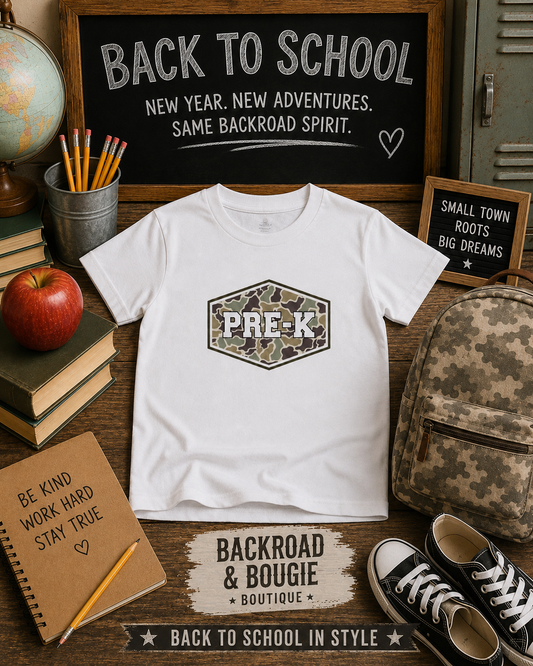 🎒🌾 PRE-K & Proud -Toddler Tee