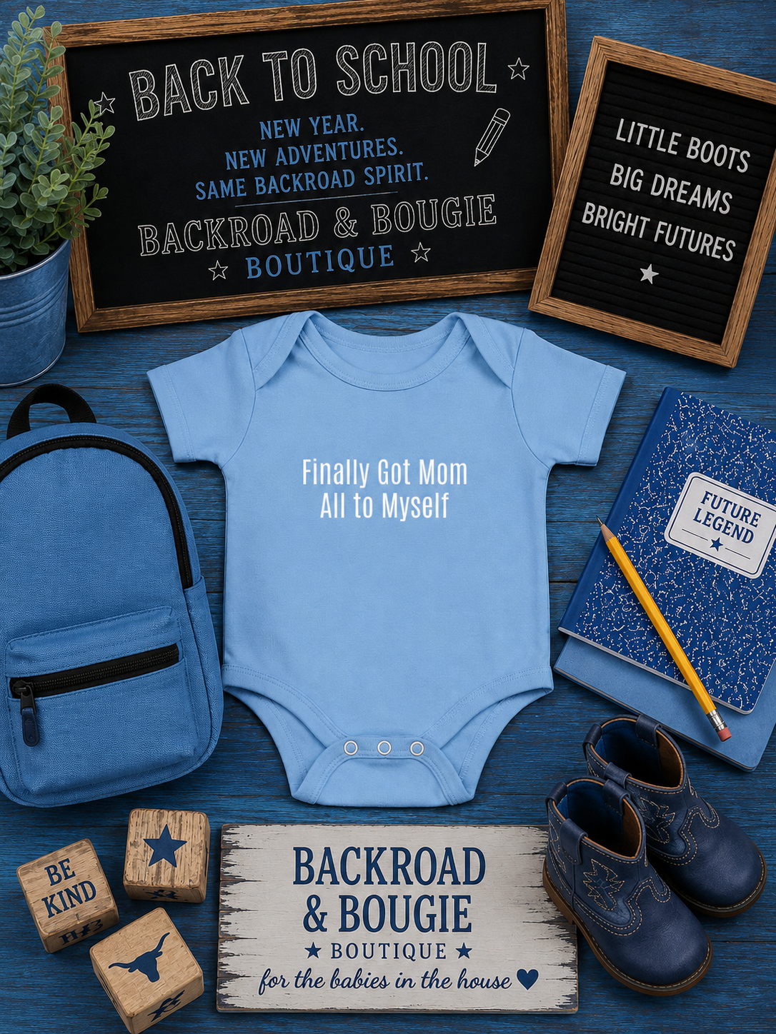 🍼📚 “Finally Got Mom All to Myself” Onesie