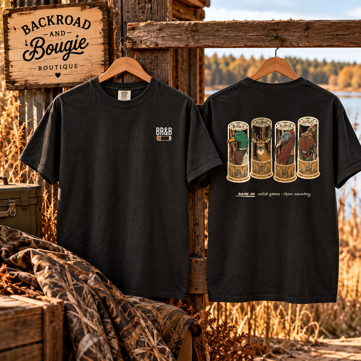 🦆 GAME ON — Wild Game Tee